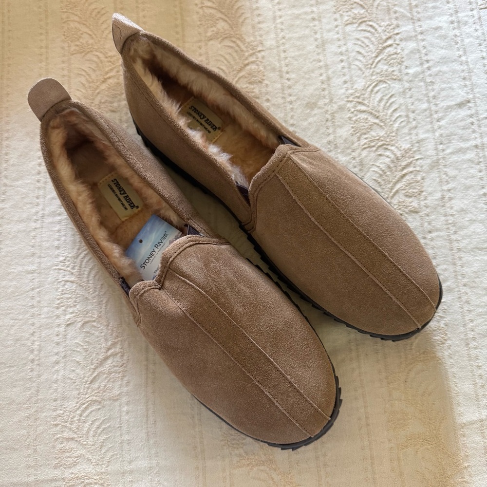 Stoney River Men's David Slippers - Tan Size 14 - Picture 4 of 8